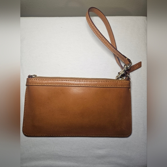 Dooney & Bourke Brown Leather Wristlet - Picture 3 of 4